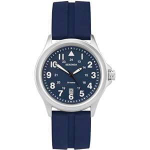 Sekonda Altitude Mens 43mm Quartz Watch in Blue with Analogue Date Display, and Blue Rubber Strap 30137 Sekonda Altitude Mens 43mm Quartz Watch in Blue with Analogue Date Display, and Blue Rubber Strap 30137
