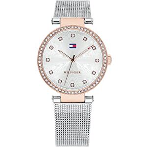 Tommy Hilfiger Analogue Quartz Watch for Women with Silver Stainless Steel Mesh Bracelet 1782506 Tommy Hilfiger Analogue Quartz Watch for Women with Silver Stainless Steel Mesh Bracelet 1782506