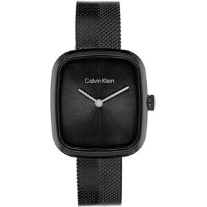 Calvin Klein Two Hand Quartz Movement Watch for Women CK Adore Collection with Black Stainless Steel Mesh Bracelet 25100100 Calvin Klein Two Hand Quartz Movement Watch for Women CK Adore Collection with Black Stainless Steel Mesh Bracelet 25100100