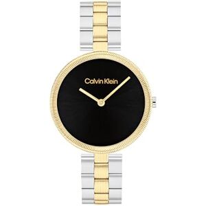 Calvin Klein Two Hand Quartz Movement Watch for Women Gleam Collection with Two-Tone Stainless Steel Bracelet 25100012 Calvin Klein Two Hand Quartz Movement Watch for Women Gleam Collection with Two-Tone Stainless Steel Bracelet 25100012