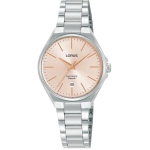 Lorus Women's Analogue Quartz Watch with Stainless Steel Strap, Silver/Blue, Silver/Pink, Bracelet Lorus Women's Analogue Quartz Watch with Stainless Steel Strap, Silver/Blue, Silver/Pink, Bracelet