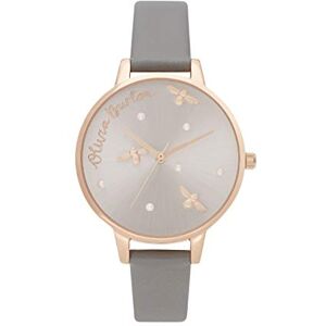 Olivia Burton Analogue Quartz Watch for Women with Grey Vegan Leather Strap OB16PQ03 Olivia Burton Analogue Quartz Watch for Women with Grey Vegan Leather Strap OB16PQ03