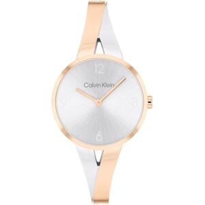 Calvin Klein Two Hand Quartz Movement Watch for Women Joyful Collection with Two-Tone Stainless Steel Bangle Bracelet 25100028 Calvin Klein Two Hand Quartz Movement Watch for Women Joyful Collection with Two-Tone Stainless Steel Bangle Bracelet 25100028