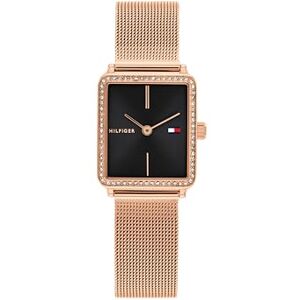 Tommy Hilfiger Two Hand Quartz Movement Watch for Women with Carnation Gold Colored Stainless Steel Mesh Bracelet 1782800 Tommy Hilfiger Two Hand Quartz Movement Watch for Women with Carnation Gold Colored Stainless Steel Mesh Bracelet 1782800