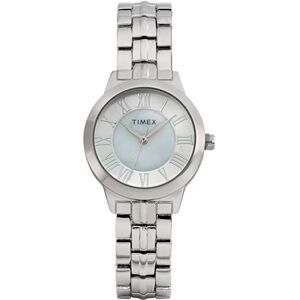 Timex Women's Main Street 30 mm Watch Silver-Tone Alloy Bracelet with Silver-Tone Dial and Case TW2Y38400 Timex Women's Main Street 30 mm Watch Silver-Tone Alloy Bracelet with Silver-Tone Dial and Case TW2Y38400