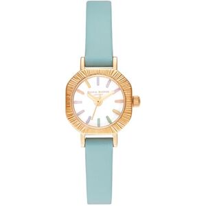 Olivia Burton Analogue Quartz Watch for Women Rainbow Collection with Turquoise Leather Strap OB16CC53 Olivia Burton Analogue Quartz Watch for Women Rainbow Collection with Turquoise Leather Strap OB16CC53