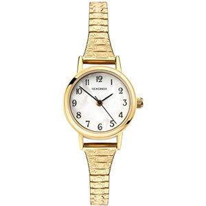 Sekonda Ladies Quartz Watch with Mother Of Pearl Dial Analogue Display and Gold Stainless Steel Plated Bracelet 4677.27 Sekonda Ladies Quartz Watch with Mother Of Pearl Dial Analogue Display and Gold Stainless Steel Plated Bracelet 4677.27