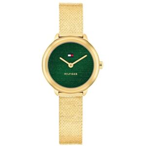 Tommy Hilfiger Two Hand Quartz Movement Watch for Women with Gold Colored Stainless Steel Mesh Bracelet 1782812 Tommy Hilfiger Two Hand Quartz Movement Watch for Women with Gold Colored Stainless Steel Mesh Bracelet 1782812