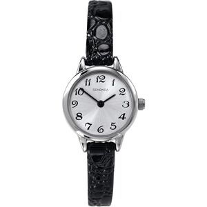 Sekonda Women's Quartz Watch with Silver Dial Analogue Display and Black Leather Strap 4471.27 Sekonda Women's Quartz Watch with Silver Dial Analogue Display and Black Leather Strap 4471.27