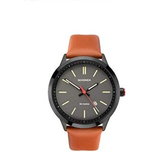 Sekonda Mens Analogue Quartz Watch with Brown Leather Strap 1828 Sekonda Mens Analogue Quartz Watch with Brown Leather Strap 1828
