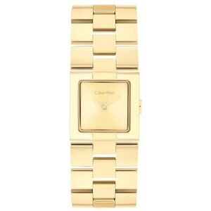Calvin Klein Two Hand Quartz Movement Watch for Women CK Meridian Collection with Gold Colored Stainless Steel Bracelet 25100089 Calvin Klein Two Hand Quartz Movement Watch for Women CK Meridian Collection with Gold Colored Stainless Steel Bracelet 25100089