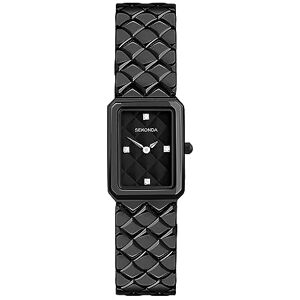 Sekonda Lunar Dress Ladies 20mm Quartz Watch in Black with Analogue Display, and Black Alloy Strap 40627 Sekonda Lunar Dress Ladies 20mm Quartz Watch in Black with Analogue Display, and Black Alloy Strap 40627