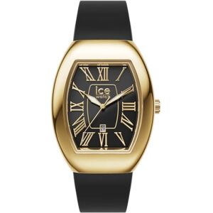ICE-WATCH ICE boliday Dome Metal Black Gold Women's Wristwatch with Silicon Strap 024048 (Small) ICE-WATCH ICE boliday Dome Metal Black Gold Women's Wristwatch with Silicon Strap 024048 (Small)