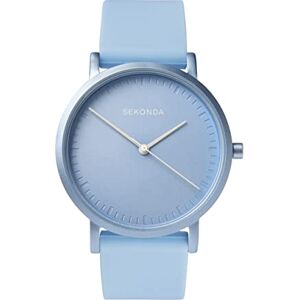 Sekonda in Colour Ladies 34mm Quartz Watch in Blue with Analogue Display, and Blue Silicone Strap 40393 Sekonda in Colour Ladies 34mm Quartz Watch in Blue with Analogue Display, and Blue Silicone Strap 40393