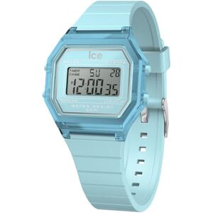 ICE-WATCH ICE Digit Retro Sly Blue Women's Wristwatch with Silicon Strap 022888 (Small) ICE-WATCH ICE Digit Retro Sly Blue Women's Wristwatch with Silicon Strap 022888 (Small)
