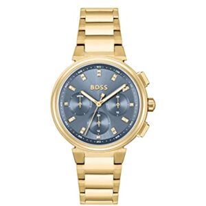 Boss Analogue Multifunction Quartz Watch for Women ONE Collection with Gold Colored Stainless Steel Bracelet 1502677 Boss Analogue Multifunction Quartz Watch for Women ONE Collection with Gold Colored Stainless Steel Bracelet 1502677