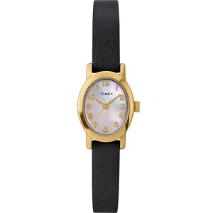 Timex Women's Main Street 18 mm Watch, Black Leather Strap Mother of Pearl Dial Gold-Tone Case TW2W82600 Timex Women's Main Street 18 mm Watch, Black Leather Strap Mother of Pearl Dial Gold-Tone Case TW2W82600