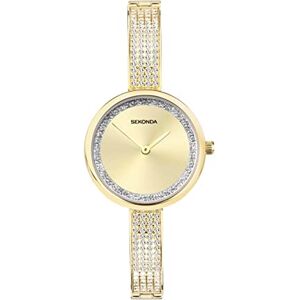 Sekonda Aurora Ladies 29mm Quartz Watch in Champagne with Analogue Display, and Gold Alloy Strap 40598 Sekonda Aurora Ladies 29mm Quartz Watch in Champagne with Analogue Display, and Gold Alloy Strap 40598