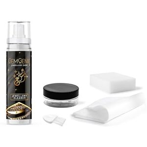 GemGenie Jewellery Care Cleaning Kit for Gold, Silver, Platinum & Fine Dress Gentle Cleaner That Restores Shine & Sparkle, Clear GemGenie Jewellery Care Cleaning Kit for Gold, Silver, Platinum & Fine Dress Gentle Cleaner That Restores Shine & Sparkle, Clear