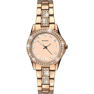 Sekonda Women's Quartz Watch with Rose Gold Dial Analogue Display and Rose Gold Alloy Bracelet 2034.27 Sekonda Women's Quartz Watch with Rose Gold Dial Analogue Display and Rose Gold Alloy Bracelet 2034.27