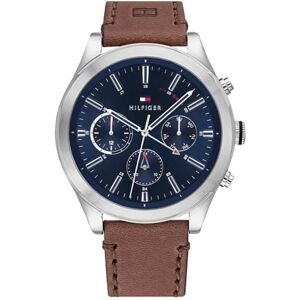 Tommy Hilfiger Analogue Multifunction Quartz Watch for Men with Brown Leather Strap 1791741 Tommy Hilfiger Analogue Multifunction Quartz Watch for Men with Brown Leather Strap 1791741