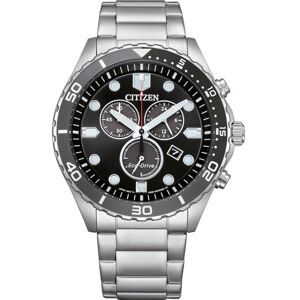 Citizen Men's Solar Chronograph Watch AT2568-82E, Stainless Steel, Round, Black Dial, 43mm Diameter, 100m Waterproof, Solar Powered Citizen Men's Solar Chronograph Watch AT2568-82E, Stainless Steel, Round, Black Dial, 43mm Diameter, 100m Waterproof, Solar Powered