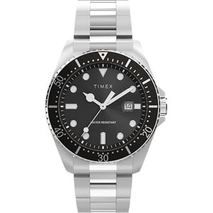 Timex Men's Trend 42 mm Watch, Silver-Tone Stainless Steel Bracelet Black Dial Silver-Tone Case TW2Y28700 Timex Men's Trend 42 mm Watch, Silver-Tone Stainless Steel Bracelet Black Dial Silver-Tone Case TW2Y28700