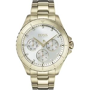 Boss Analogue Multifunction Quartz Watch for Women with Gold colored Stainless Steel Bracelet, 1502445 Boss Analogue Multifunction Quartz Watch for Women with Gold colored Stainless Steel Bracelet, 1502445