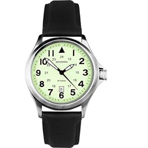 Sekonda Altitude Men's 43mm Quartz Watch in Green with Analogue Display, and Black Leather Strap 30094 Sekonda Altitude Men's 43mm Quartz Watch in Green with Analogue Display, and Black Leather Strap 30094