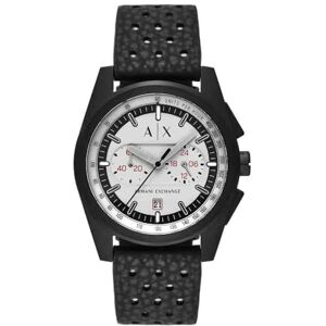 Armani Exchange Watch for Men, Quartz Chronograph Movement and 42mm Case Size with Silicone Strap, Matte Black Armani Exchange Watch for Men, Quartz Chronograph Movement and 42mm Case Size with Silicone Strap, Matte Black