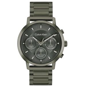 Calvin Klein Analogue Multifunction Quartz Watch for Men Gauge Collection with Green Stainless Steel Bracelet 25200494 Calvin Klein Analogue Multifunction Quartz Watch for Men Gauge Collection with Green Stainless Steel Bracelet 25200494