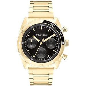 Calvin Klein Analogue Multifunction Quartz Watch for Men CK Flex Collection with Gold Colored Stainless Steel Bracelet 25200465 Calvin Klein Analogue Multifunction Quartz Watch for Men CK Flex Collection with Gold Colored Stainless Steel Bracelet 25200465