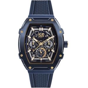 ICE-WATCH ICE boliday Gold Blue SKEL Steel Men's Wristwatch with Silicon Strap 024371 (Medium) ICE-WATCH ICE boliday Gold Blue SKEL Steel Men's Wristwatch with Silicon Strap 024371 (Medium)