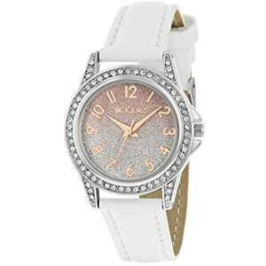 Tikkers Girls White PU Strap Ombre Shimmer Dial Watch TK0190 Tikkers Girls White PU Strap Ombre Shimmer Dial Watch TK0190