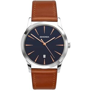 Sekonda Mens Quartz Watch, Analogue Classic Display and Tan PU Strap 1559.27 Sekonda Mens Quartz Watch, Analogue Classic Display and Tan PU Strap 1559.27