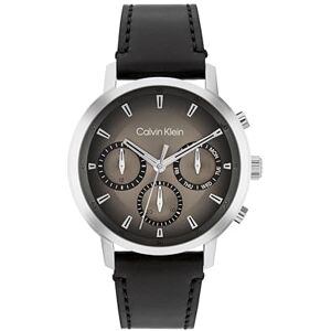 Calvin Klein Analogue Multifunction Quartz Watch for Men Gauge Collection with Black Leather Strap 25200496 Calvin Klein Analogue Multifunction Quartz Watch for Men Gauge Collection with Black Leather Strap 25200496