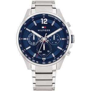Tommy Hilfiger Analogue Multifunction Quartz Watch for Men with Silver Stainless Steel Bracelet 1791973 Tommy Hilfiger Analogue Multifunction Quartz Watch for Men with Silver Stainless Steel Bracelet 1791973