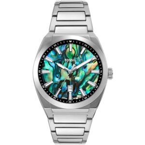 Fossil Everett Watch for Men, Quartz Three Hand Date Movement with Stainless Steel or Leather Strap Fossil Everett Watch for Men, Quartz Three Hand Date Movement with Stainless Steel or Leather Strap