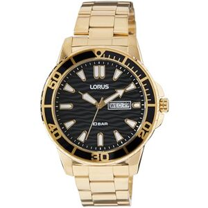 Lorus Men's Analogue Quartz Watch with Metal Strap RH362AX9, Gold Lorus Men's Analogue Quartz Watch with Metal Strap RH362AX9, Gold