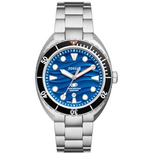 Fossil Breaker Watch for Men, Quartz Three Hand Date Movement with Stainless Steel or Silicon Strap Fossil Breaker Watch for Men, Quartz Three Hand Date Movement with Stainless Steel or Silicon Strap