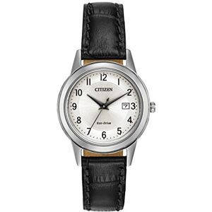 Citizen Women's Analogue Solar Powered Watch with Leather Strap FE1081-08A Citizen Women's Analogue Solar Powered Watch with Leather Strap FE1081-08A