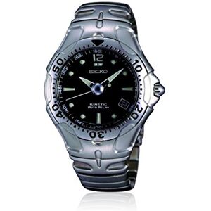 Seiko Men's Quartz Analog Watch with Stainless Steel Strap SMA003, Black/White, TU, Bracelet Seiko Men's Quartz Analog Watch with Stainless Steel Strap SMA003, Black/White, TU, Bracelet