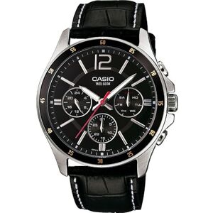Casio Men's Multi Dial Quartz Watch with Leather Strap MTP-1374PL-1AVEF Casio Men's Multi Dial Quartz Watch with Leather Strap MTP-1374PL-1AVEF