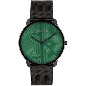 Calvin Klein Two Hand Quartz Movement Watch for Men CK Iconic Collection with Black Stainless Steel Mesh Bracelet 25300013 Calvin Klein Two Hand Quartz Movement Watch for Men CK Iconic Collection with Black Stainless Steel Mesh Bracelet 25300013