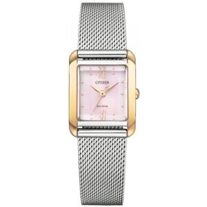 Citizen Women's Analogue Eco-Drive Watch with a Stainless Steel Band Citizen Women's Analogue Eco-Drive Watch with a Stainless Steel Band