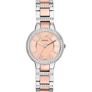 Fossil Watch for Women Virginia, Quartz Movement, 30 mm Silver Stainless Steel Case with a Stainless Steel Strap, ES3405 Fossil Watch for Women Virginia, Quartz Movement, 30 mm Silver Stainless Steel Case with a Stainless Steel Strap, ES3405