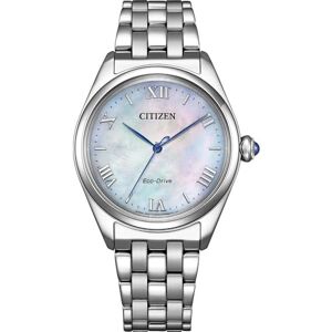 Citizen Women's Analogue Eco-Drive Watch with Stainless Steel Strap EM1140-80D Citizen Women's Analogue Eco-Drive Watch with Stainless Steel Strap EM1140-80D