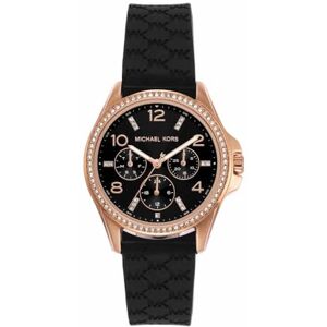 Michael Kors Pilot Watch for Women, Quartz Multifunctional Movement with Silicon Strap Michael Kors Pilot Watch for Women, Quartz Multifunctional Movement with Silicon Strap