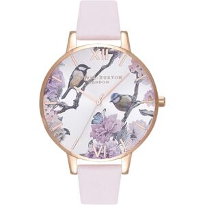 Olivia Burton Analogue Quartz Watch for Women Pretty Blossom Collection with Blush Leather Strap OB16PL35 Olivia Burton Analogue Quartz Watch for Women Pretty Blossom Collection with Blush Leather Strap OB16PL35