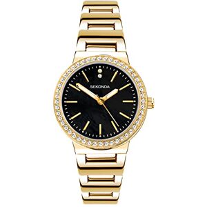 Sekonda Amelia Ladies 28mm Quartz Watch in Grey with Analogue Display, and Two Tone Alloy Bracelet 40494 Sekonda Amelia Ladies 28mm Quartz Watch in Grey with Analogue Display, and Two Tone Alloy Bracelet 40494